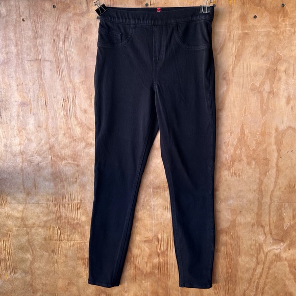 Spanx Jean-ish Ankle Leggings Black Pull on Skinny Jeans - Picture 2 of 10